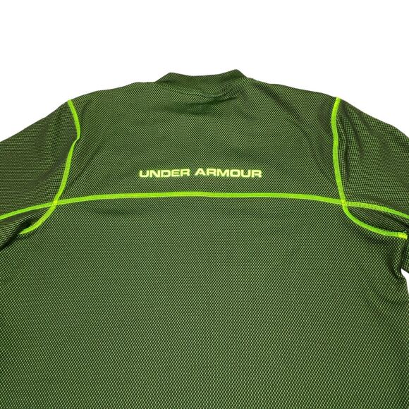 Under armour Activewear Top Men's XL Green ColdGear Skateboarding Quarter Zip - Picture 16 of 16